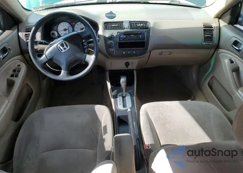 2002 Honda Civic Lx из США, поврежденный, VIN 1HGES16552L072856